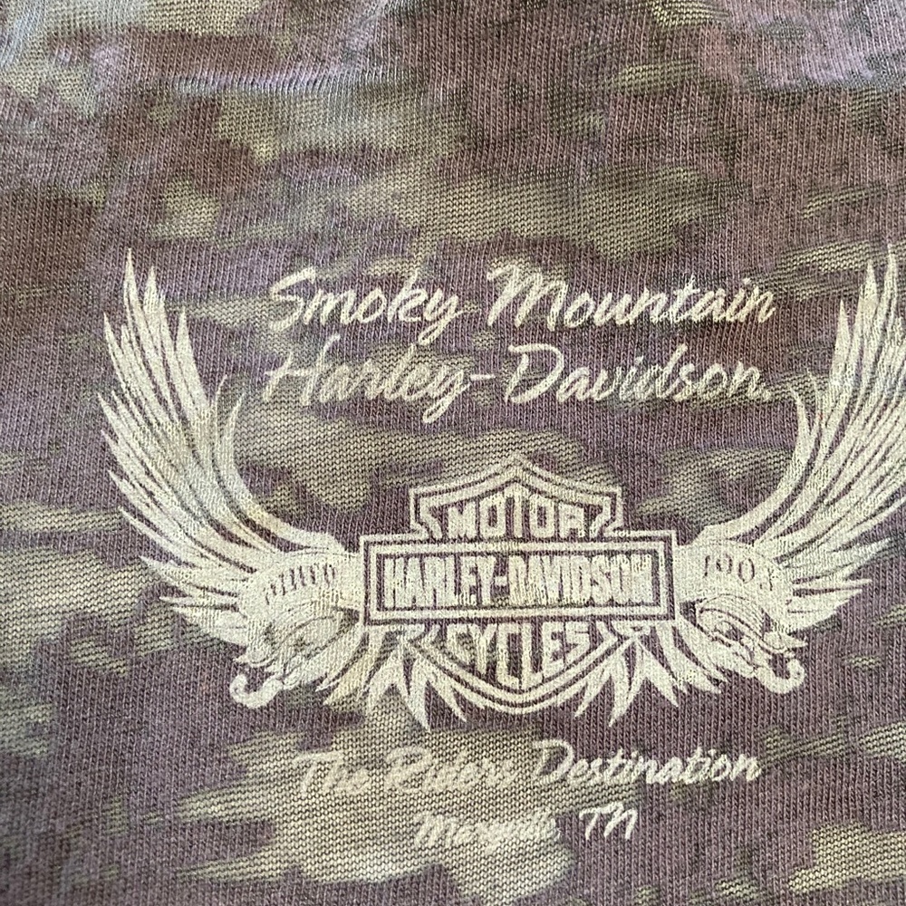 SOLD Harley-Davidson Burnout Long Sleeve Top - Picture 4 of 7